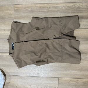 zara XL Tan Blazer Vest